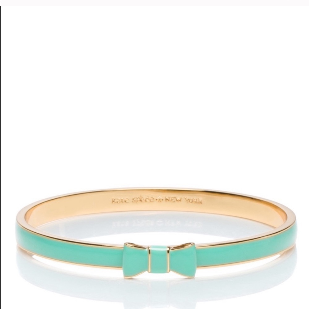 New kate spade teal bangle with jewelry bag